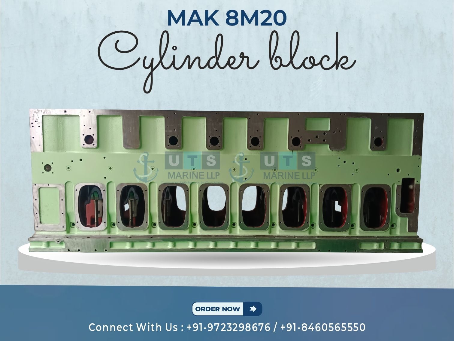MAK 8M20 Cylinder Block  Supplier | OEM Marine Spare Parts