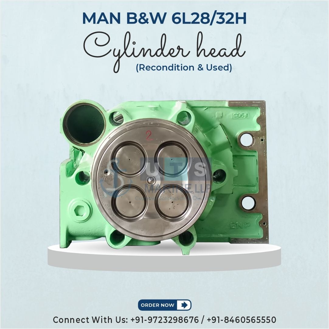 MAN B&W 6L28/32H Cylinder Head Supplier | OEM Marine Spare Parts