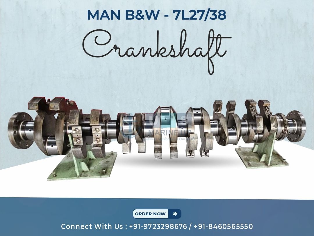 MAN B&W 7L27/38 Crankshaft - Engine Parts - UTS Marine LLP