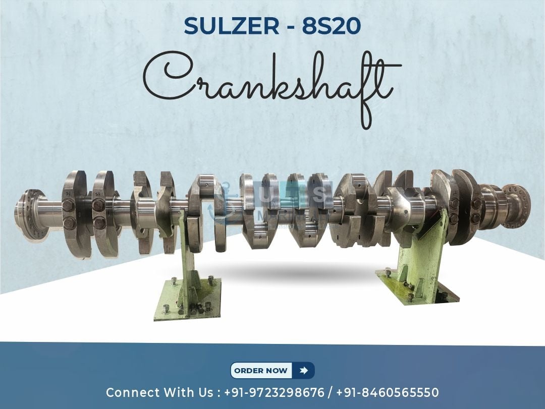 Sulzer 8S20 crankshaft - Engine Parts - UTS Marine LLP