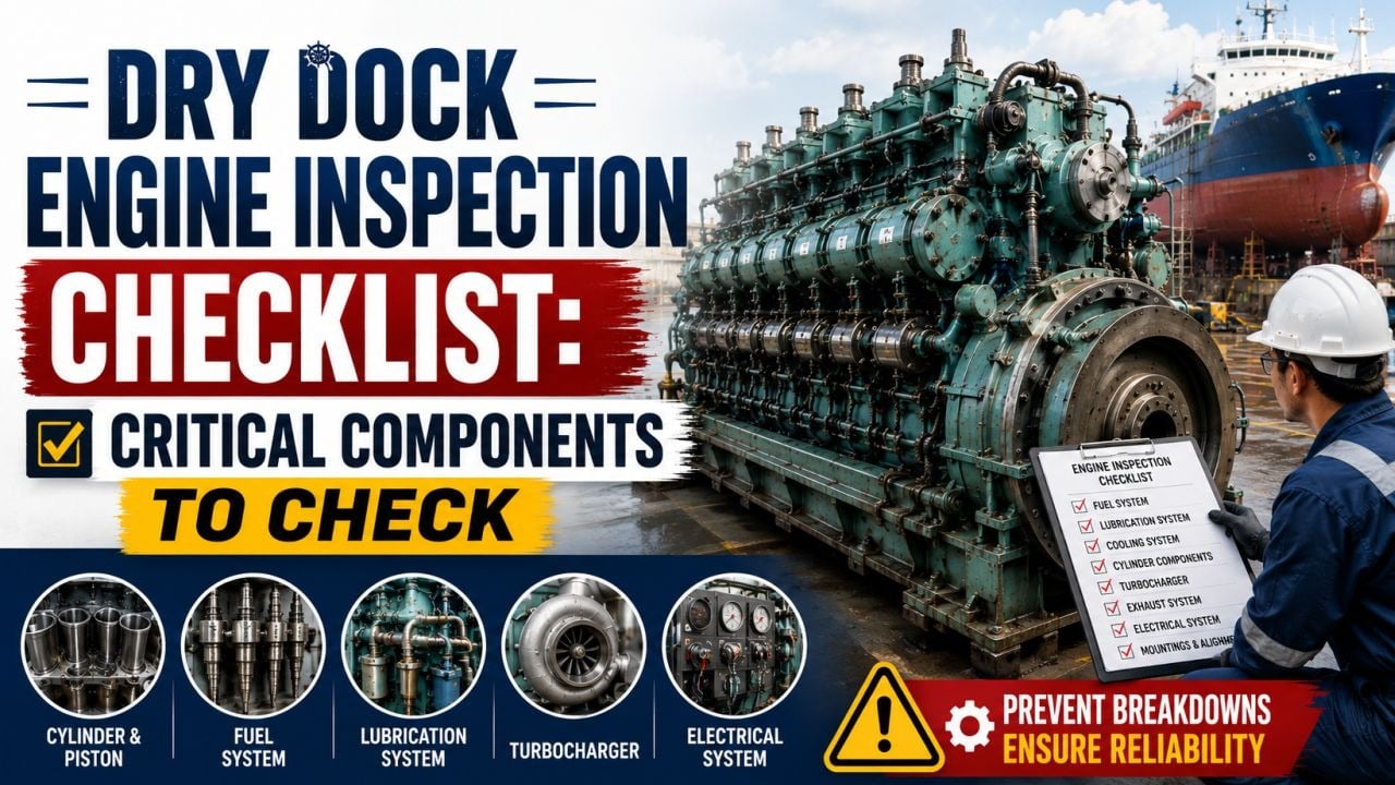 Dry Dock Engine Inspection Checklist: Critical Components to Check