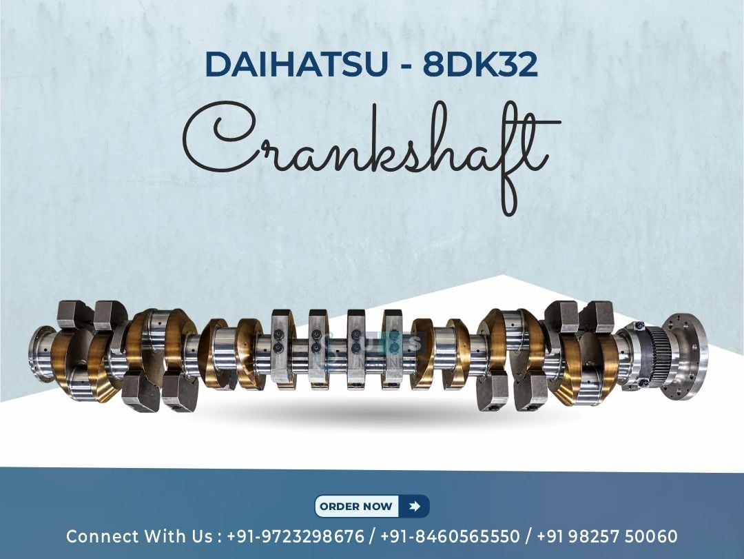 DAIHATSU 8DK32 Crankshaft | Marine & Power Generation Engine Parts