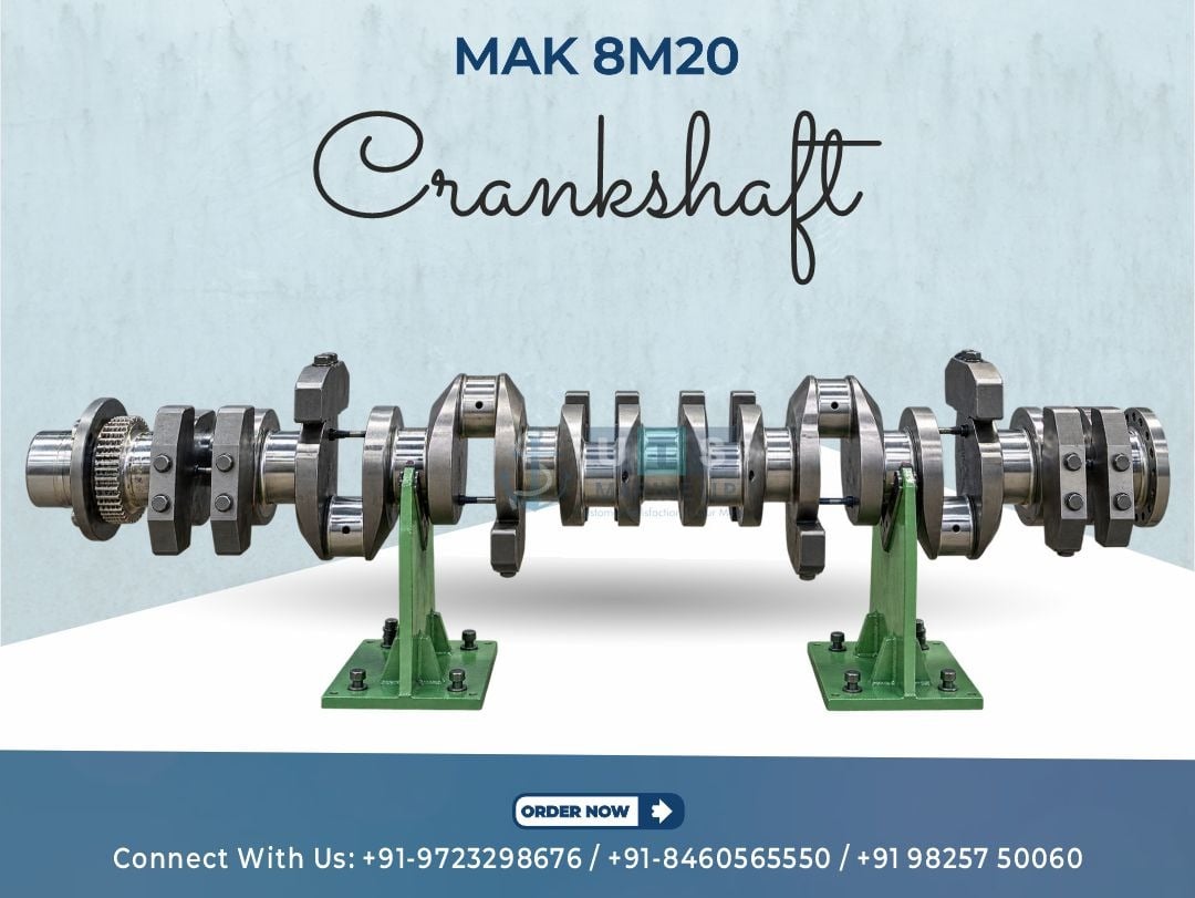 MAK 8M20 Crankshaft | Genuine Marine Spare Parts
