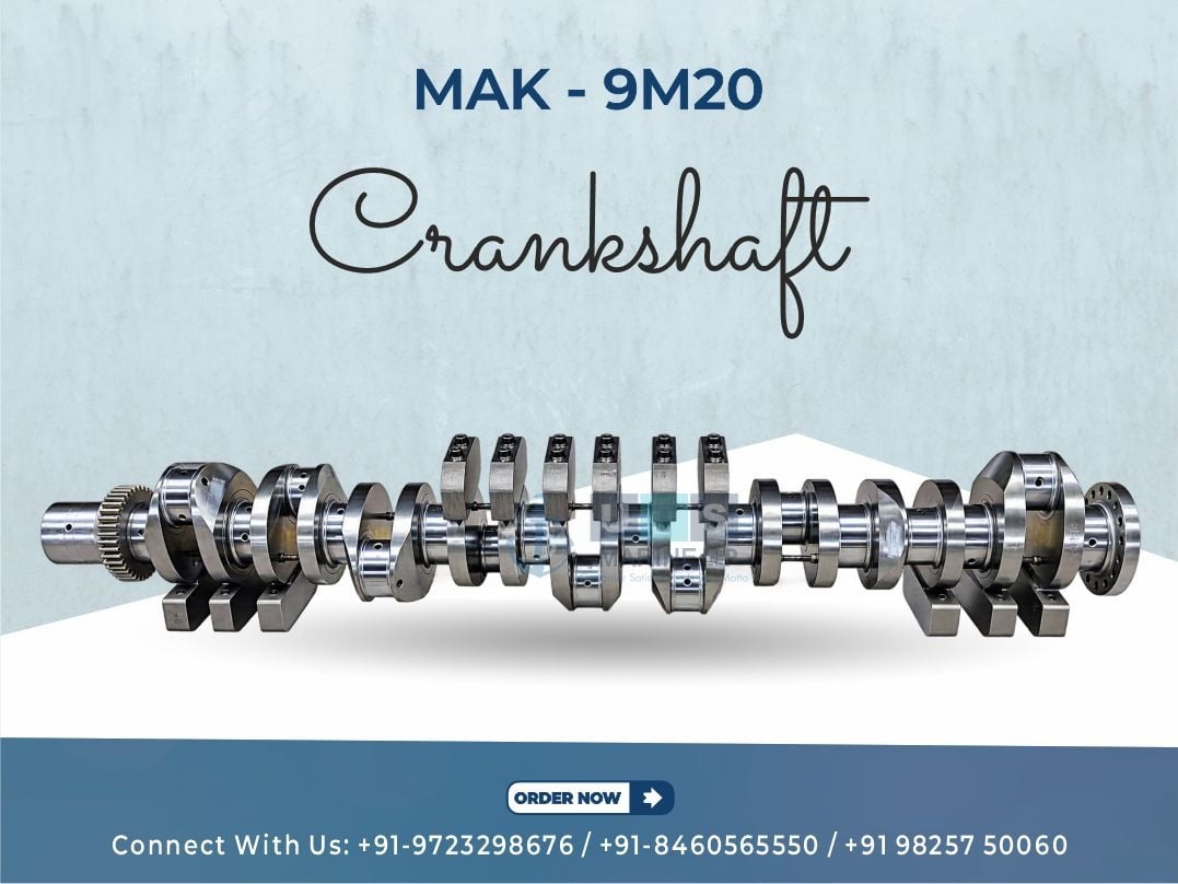 MAK - 9M20 Crankshaft | GENUINE MARINE SPARE PARTS
