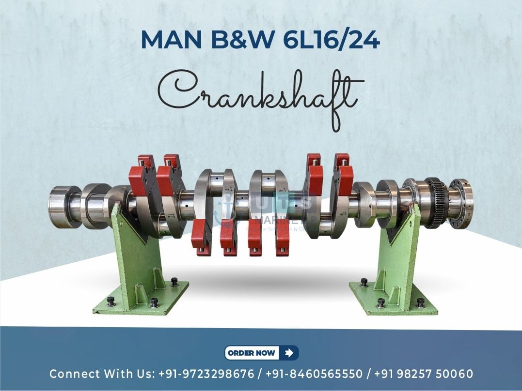 MAN B&W 6L16/24 Crankshaft – Genuine Marine Engine Spares