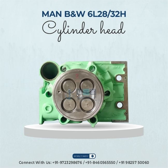MAN B&W 6L28/32H Cylinder Head | Genuine Marine Engine Components