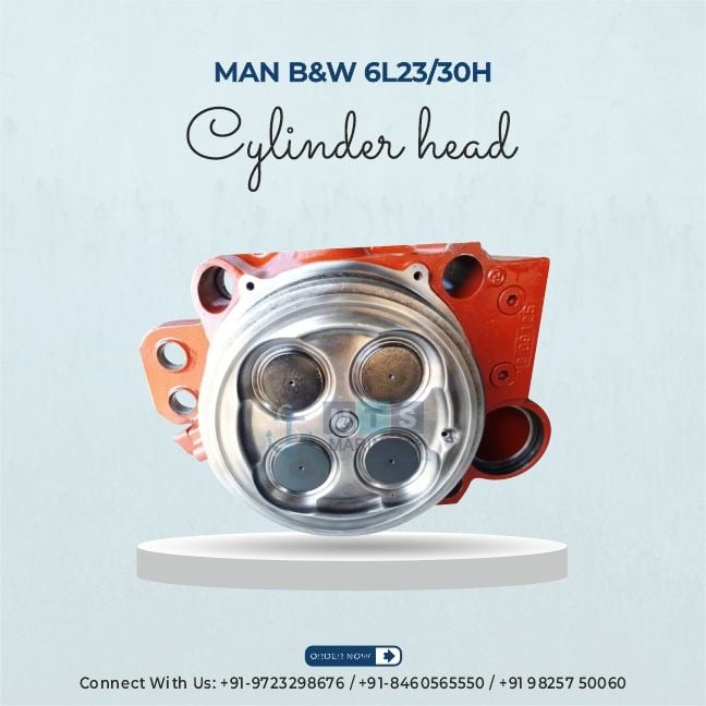 MAN B&W 6L23/30H Cylinder Head | GENUINE MARINE SPARE PARTS